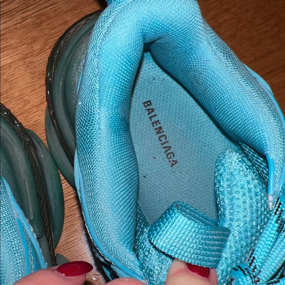 Balenciaga Triple S Sneakers - Teal - Picture 4 of 9